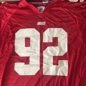New York Giants Michael Strahan red  Jersey